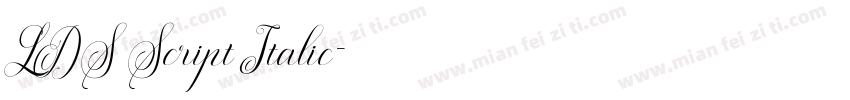 LDS Script Italic字体转换